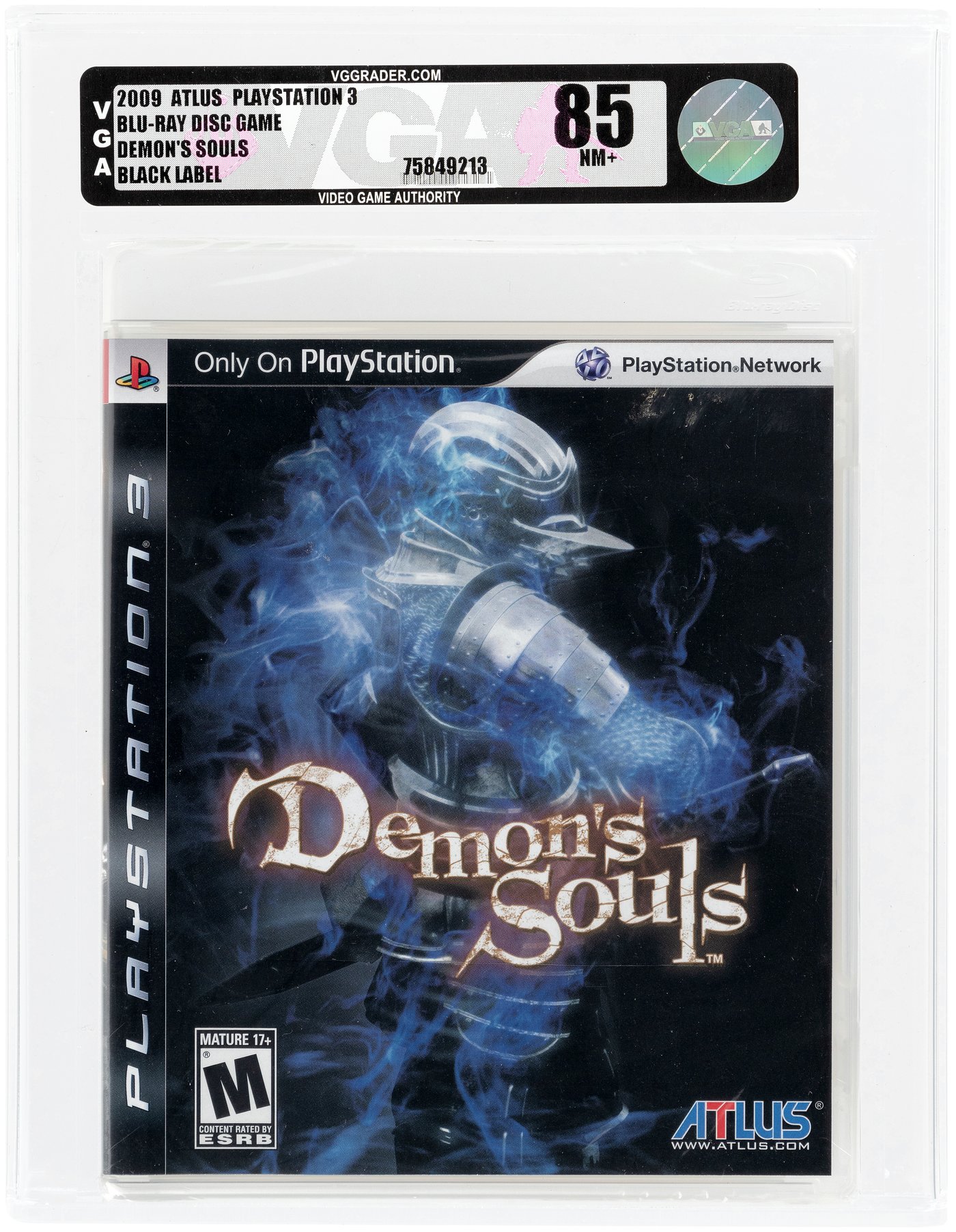 Hake's - PLAYSTATION PS3 (2009) DEMON'S SOULS (BLACK LABEL) VGA 85 NM+.