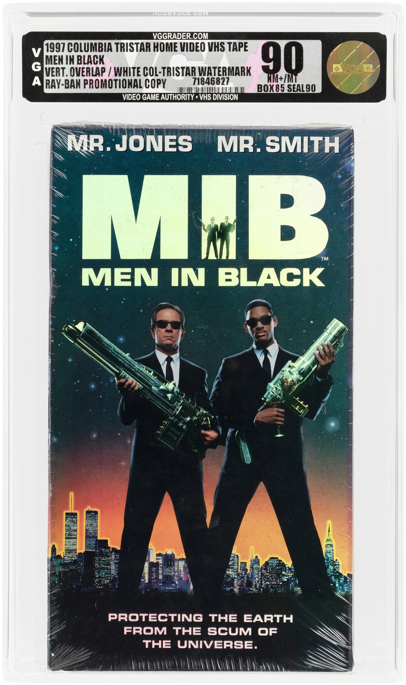 Hake's - MEN IN BLACK VHS (1997) VGA 90 NM+/MINT (VERTICAL OVERLAP ...