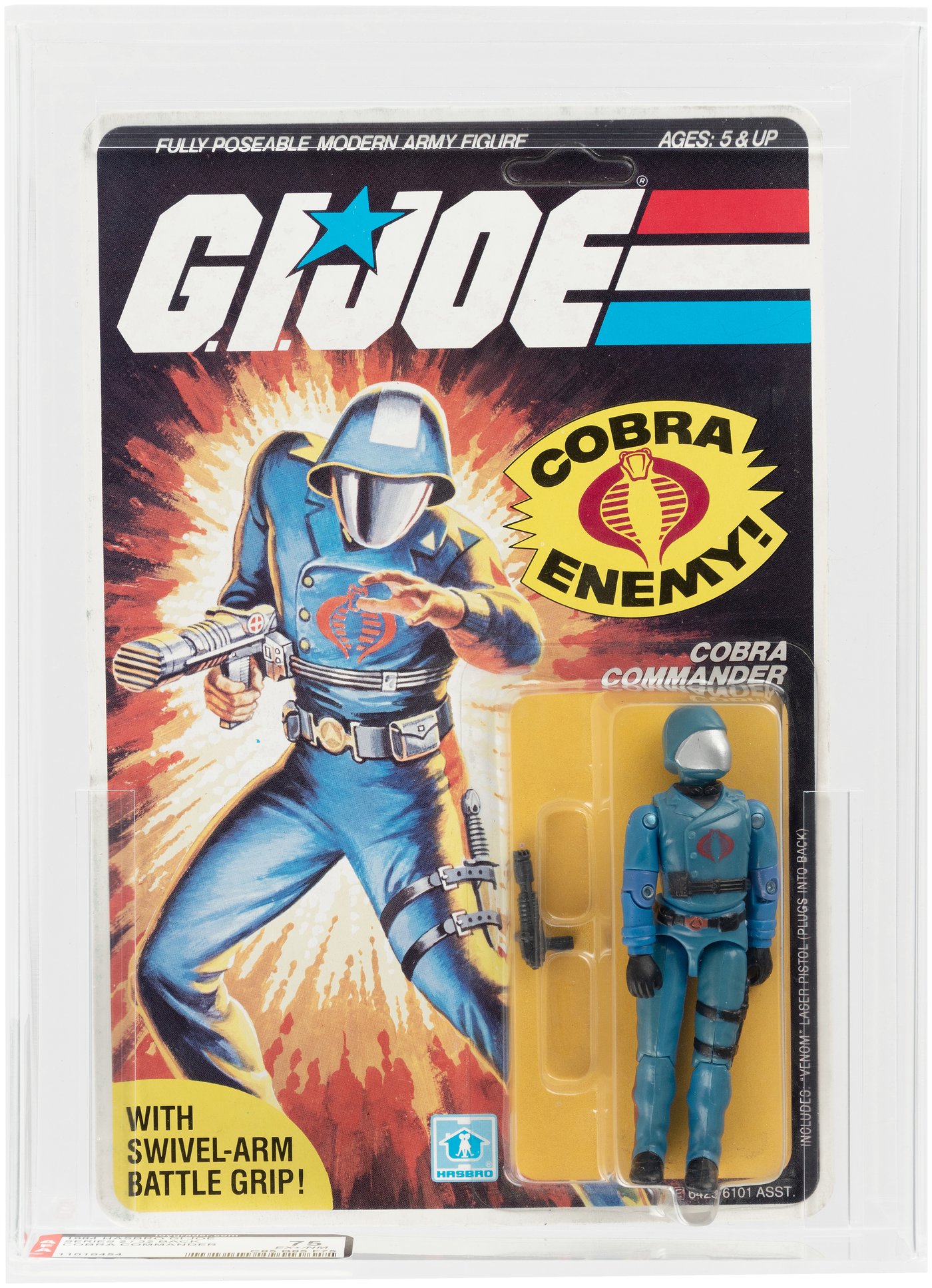 Hake's - G.I. JOE (1984) - COBRA COMMANDER SERIES 2/32 BACK AFA 75 EX+/NM.