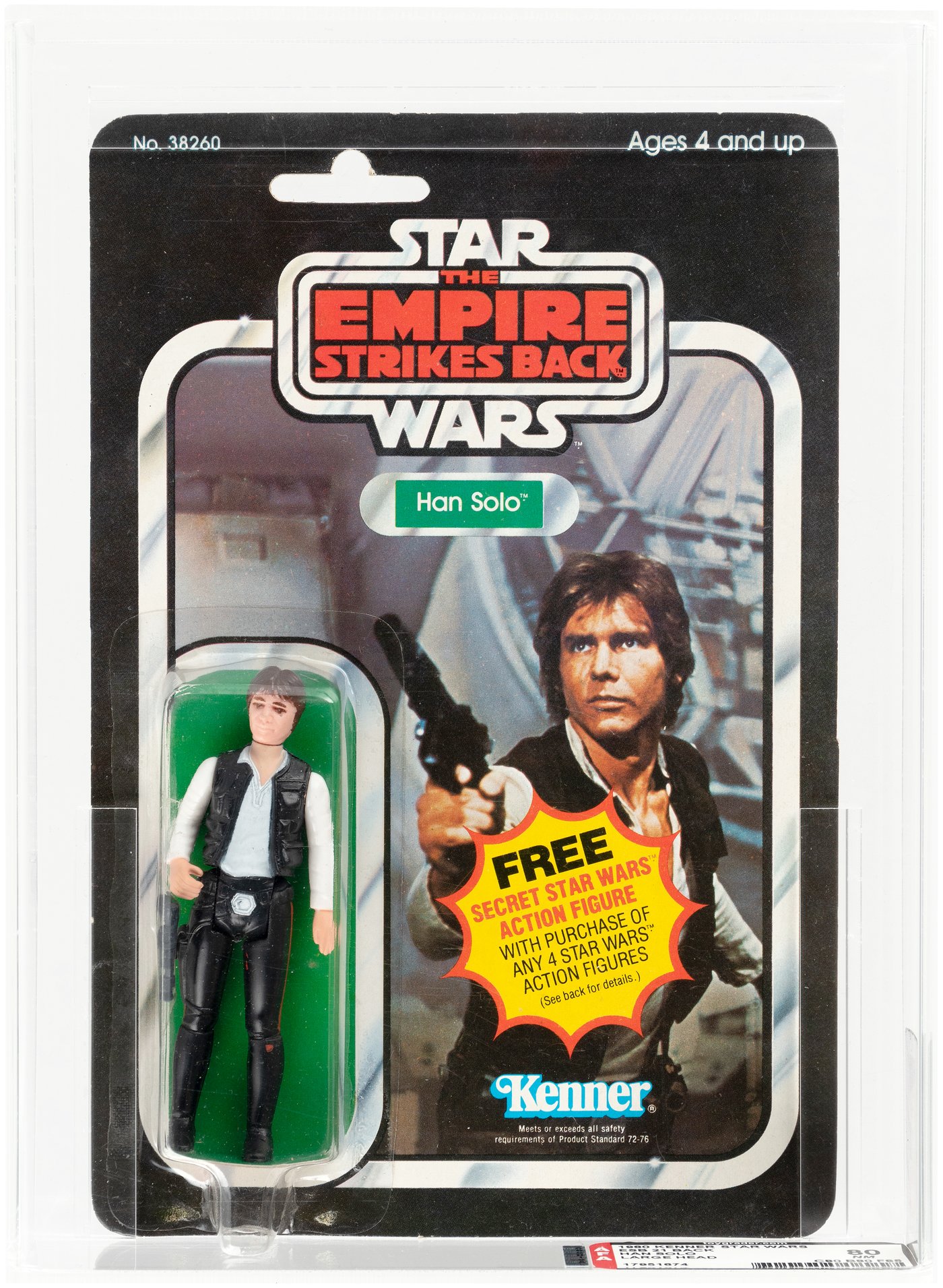 Hake's - STAR WARS: THE EMPIRE STRIKES BACK (1980) - HAN SOLO 21 BACK ...