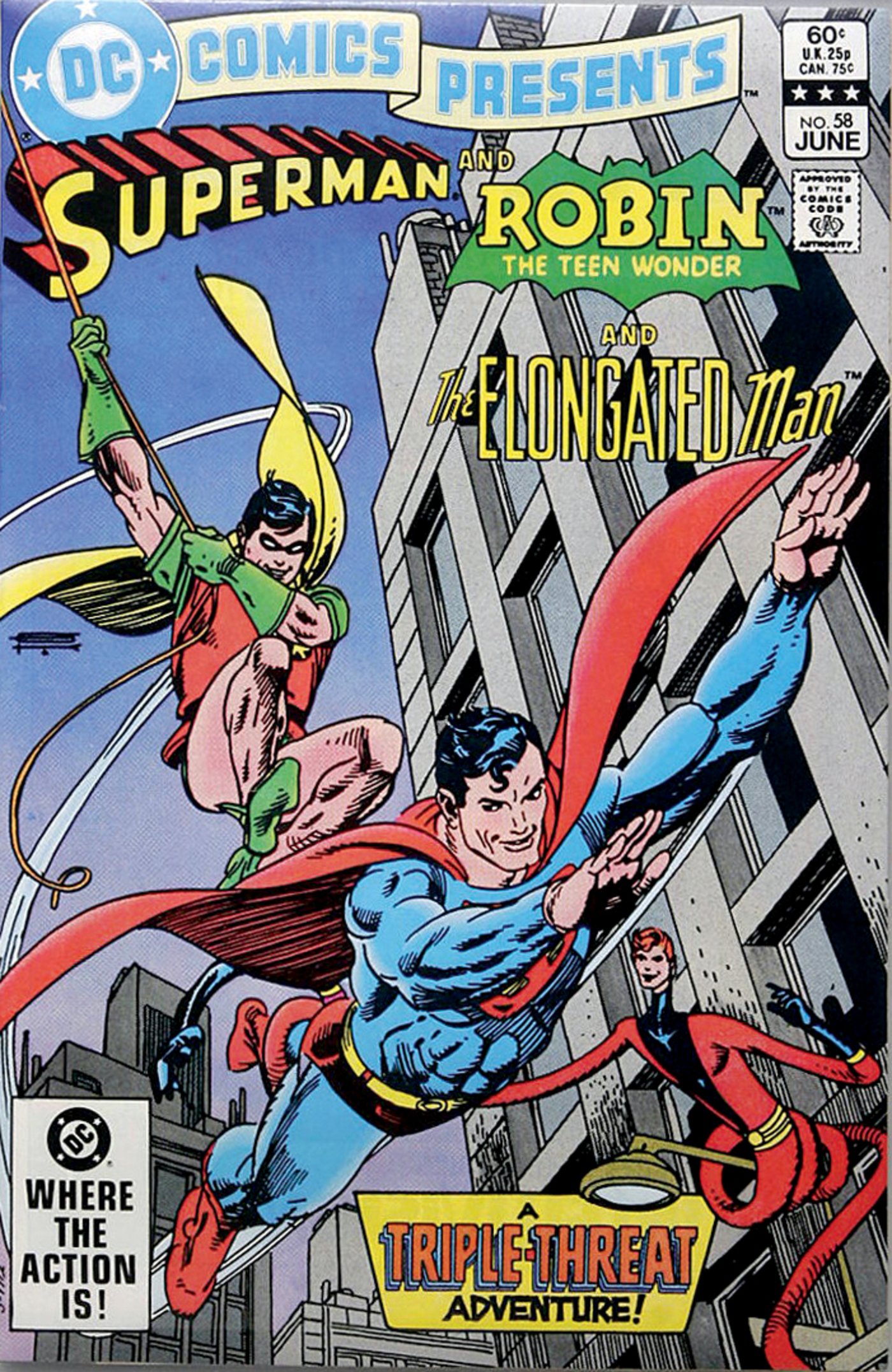 Hakes Dc Comics Presents Superman And Robin And Elongated Man 58