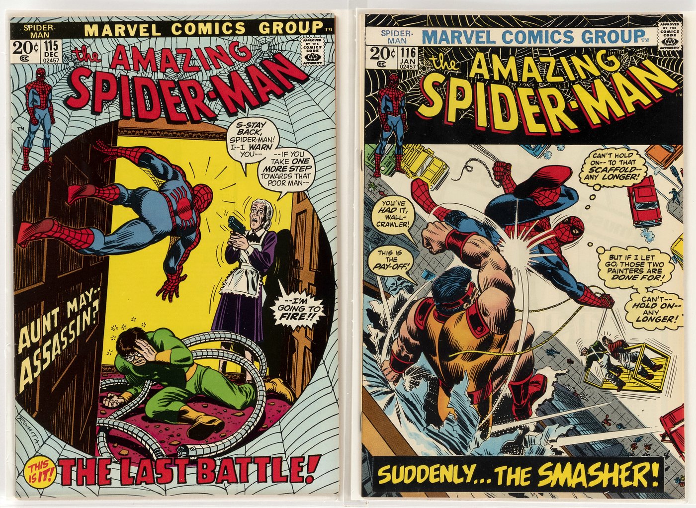 Hake's - AMAZING SPIDER-MAN BRONZE AGE LOT OF SIX COMIC ISSUES.