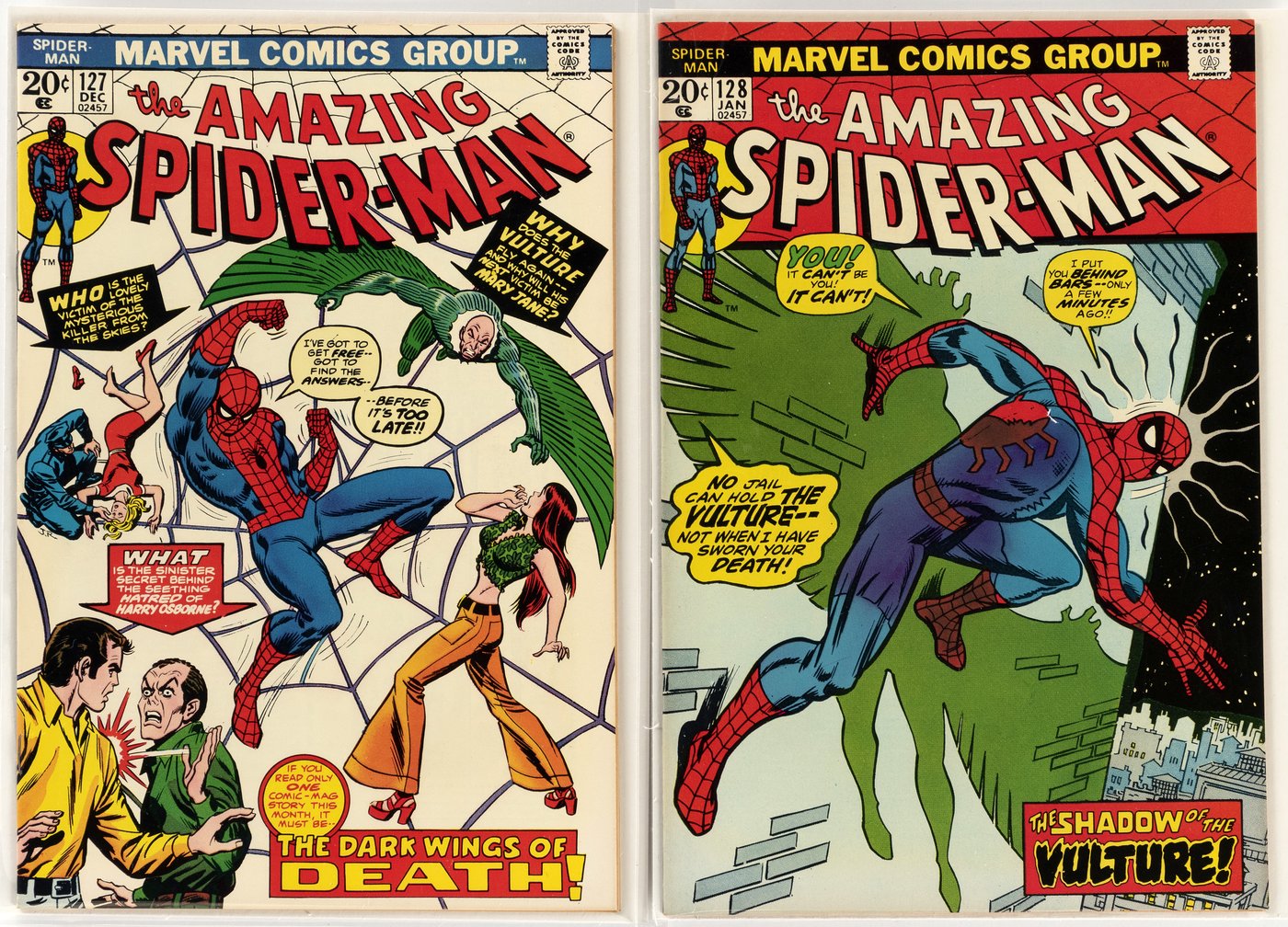 Hake's - AMAZING SPIDER-MAN BRONZE AGE LOT OF SEVEN COMIC ISSUES (FIRST ...