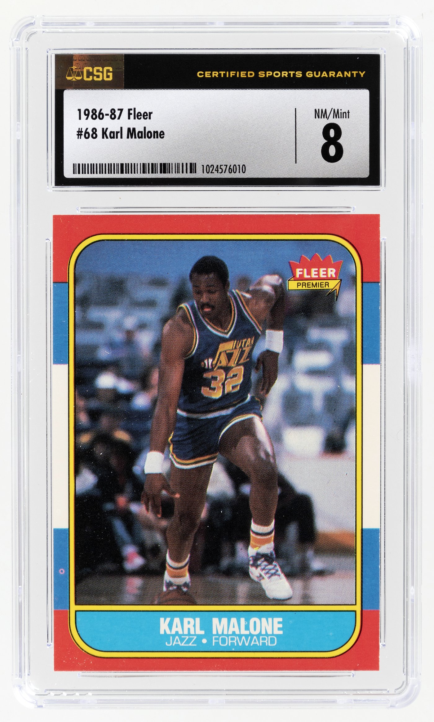 Akeem sale Olajuwon 1986 Fleer Rookie Card CSG