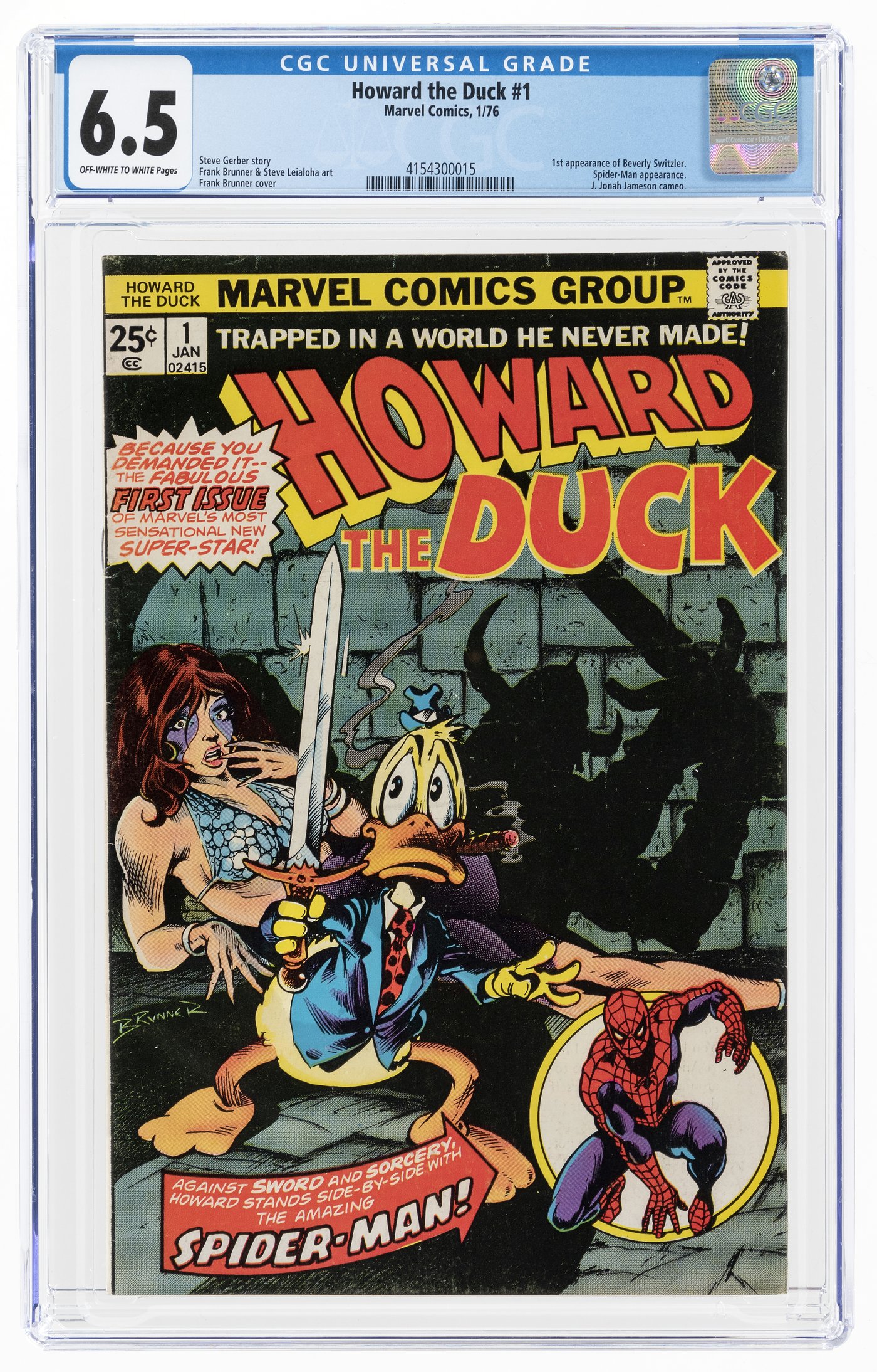 Hakes Howard The Duck 1 January 1976 Cgc 65 Fine