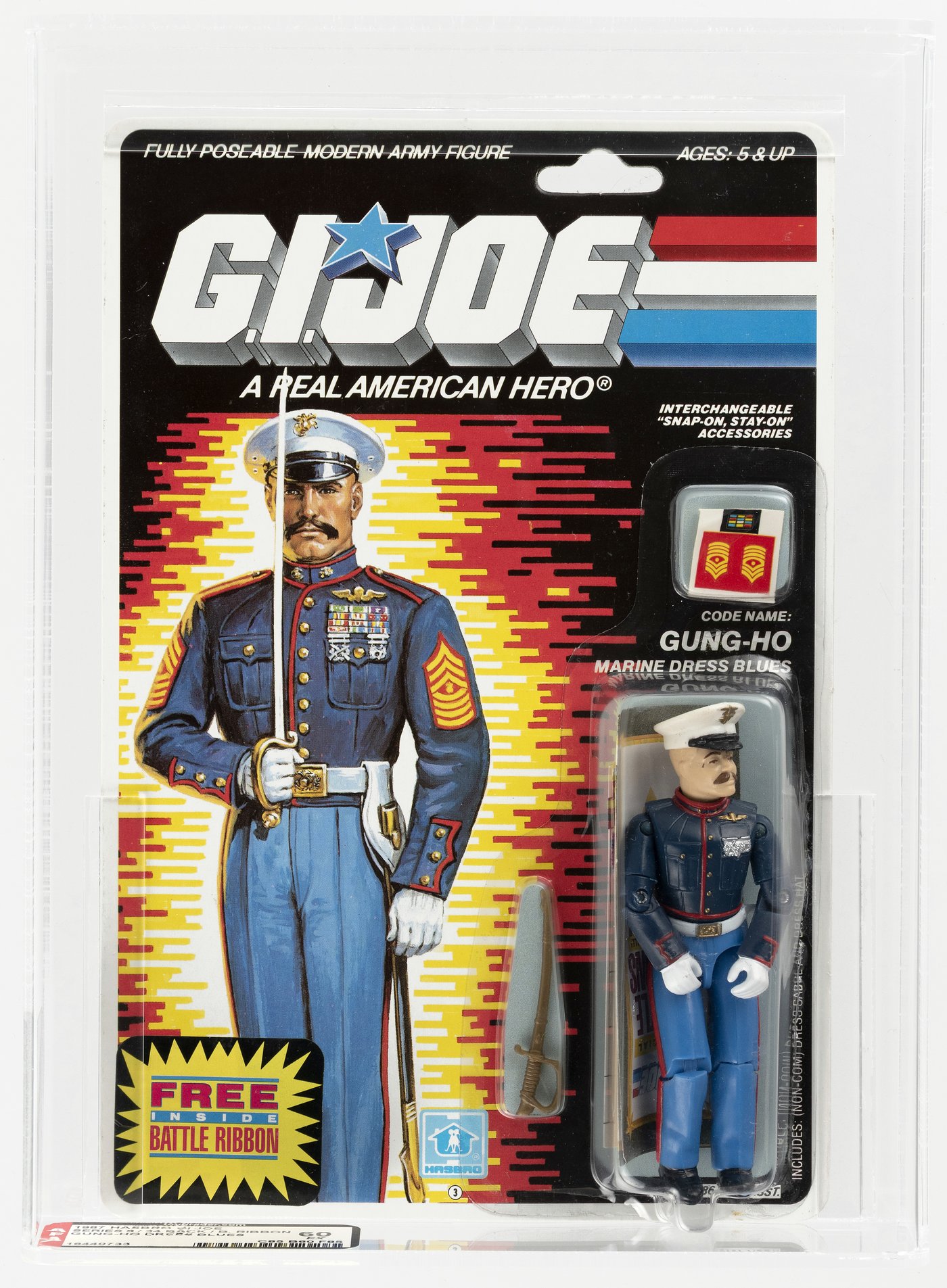 Hake's - G.I. JOE (1987) GUNG-HO (MARINE DRESS BLUES) SERIES 6/34 BACK ...