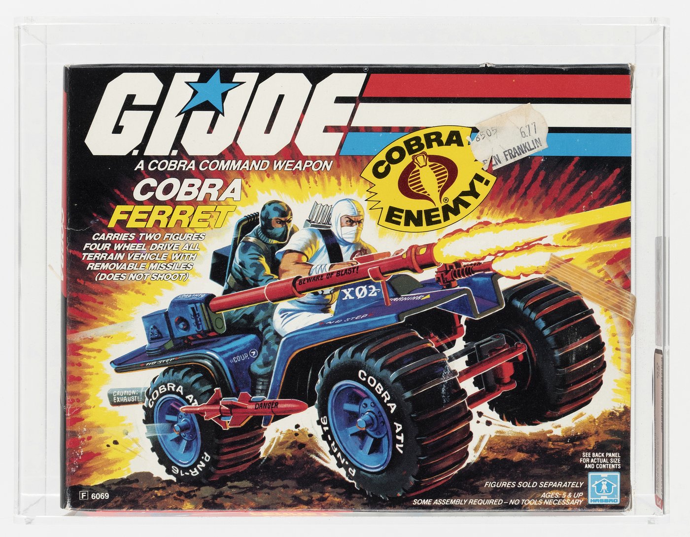 Hakes Gi Joe 1985 Cobra Ferret Series 4 Afa 80 Nm