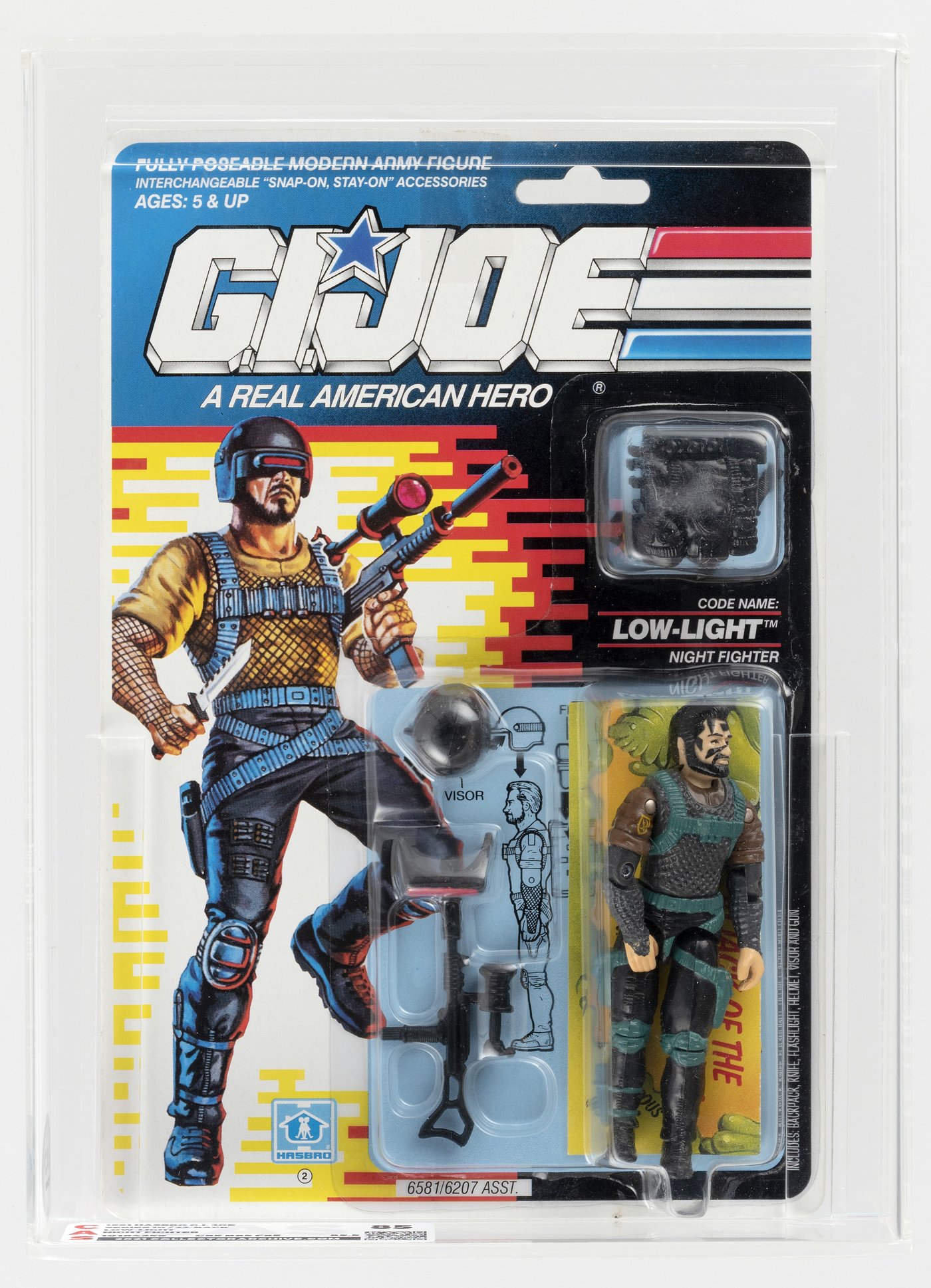 Hake's - G.I. JOE - LOW-LIGHT SERIES 10/22 BACK FIGURE CAS 85.