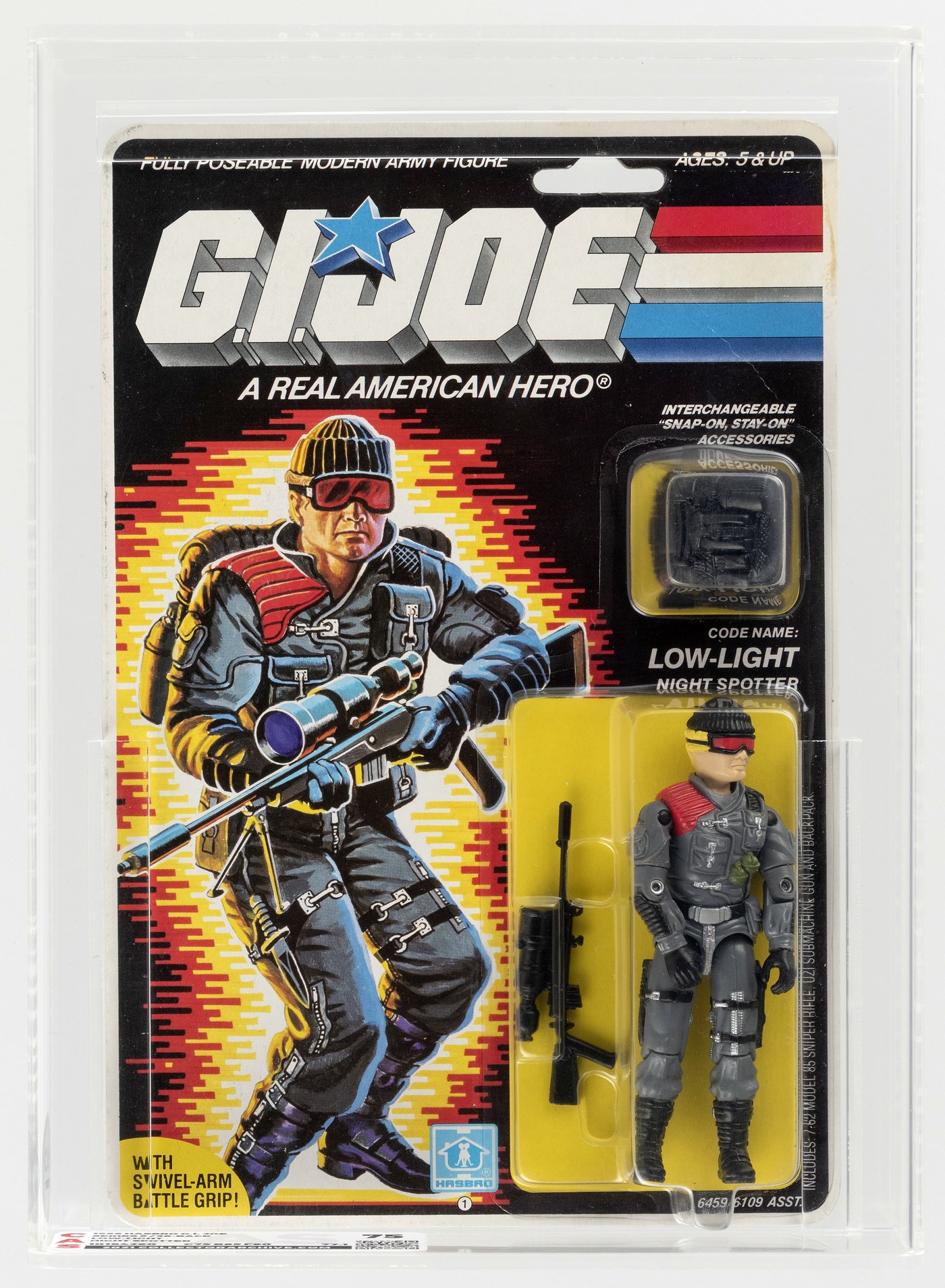 Hake's - G.I. JOE - LOW-LIGHT SERIES 5/36 BACK FIGURE CAS 75.