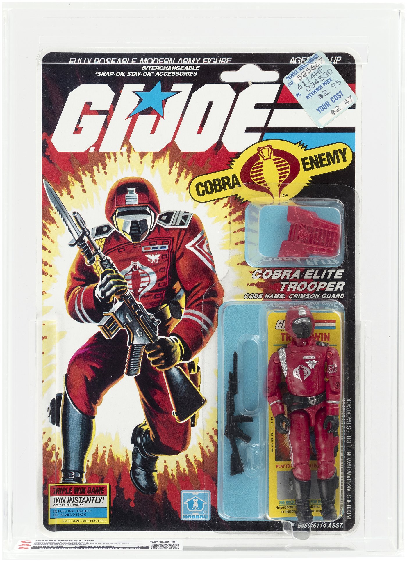 Hake's - G.I. JOE (1985) - CRIMSON GUARD SERIES 4/34 BACK CAS 70+.