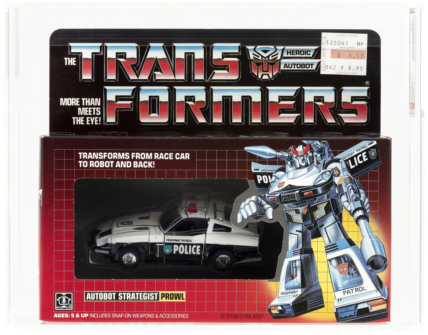 Hake's - TRANSFORMERS (1984) - SERIES 1 CAR PROWL AFA 85 NM+ (W/RUBSIGN).