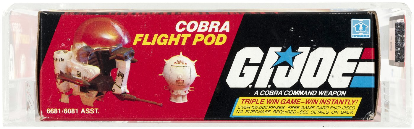 Hakes Gi Joe 1985 Cobra Flight Pod Series 4 Afa 80 Nm