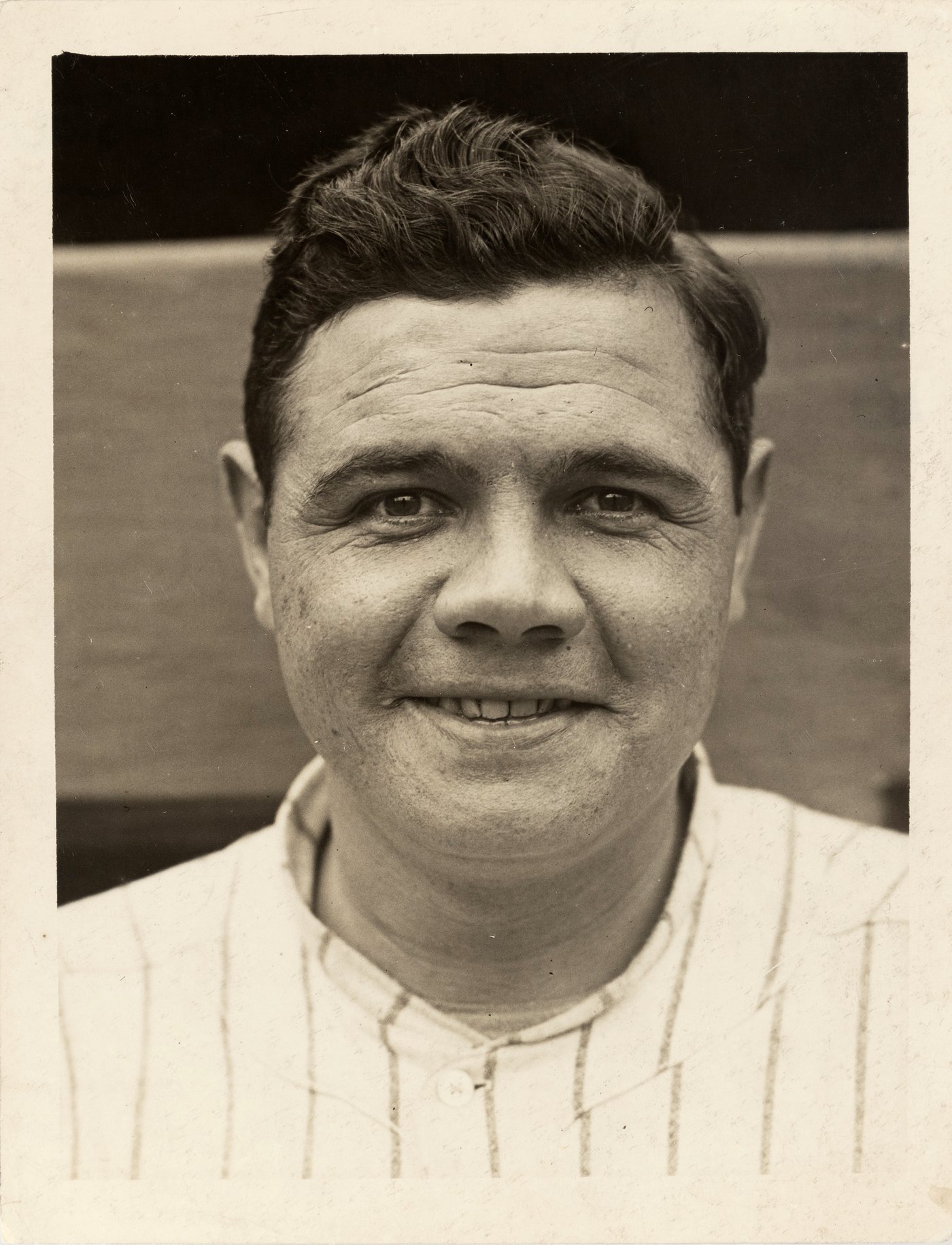 Babe Ruth Stands at Miami Field, March 16, 1920' Photographic