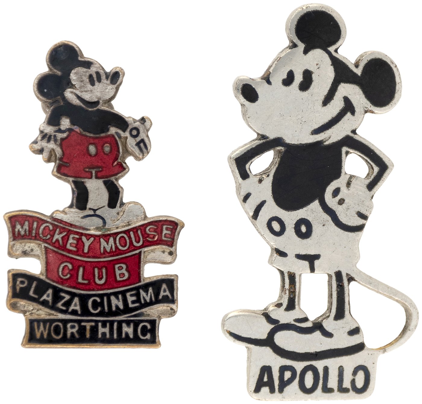 hake-s-mickey-mouse-1930s-british-enamel-badge-pair-each-serving-as-a