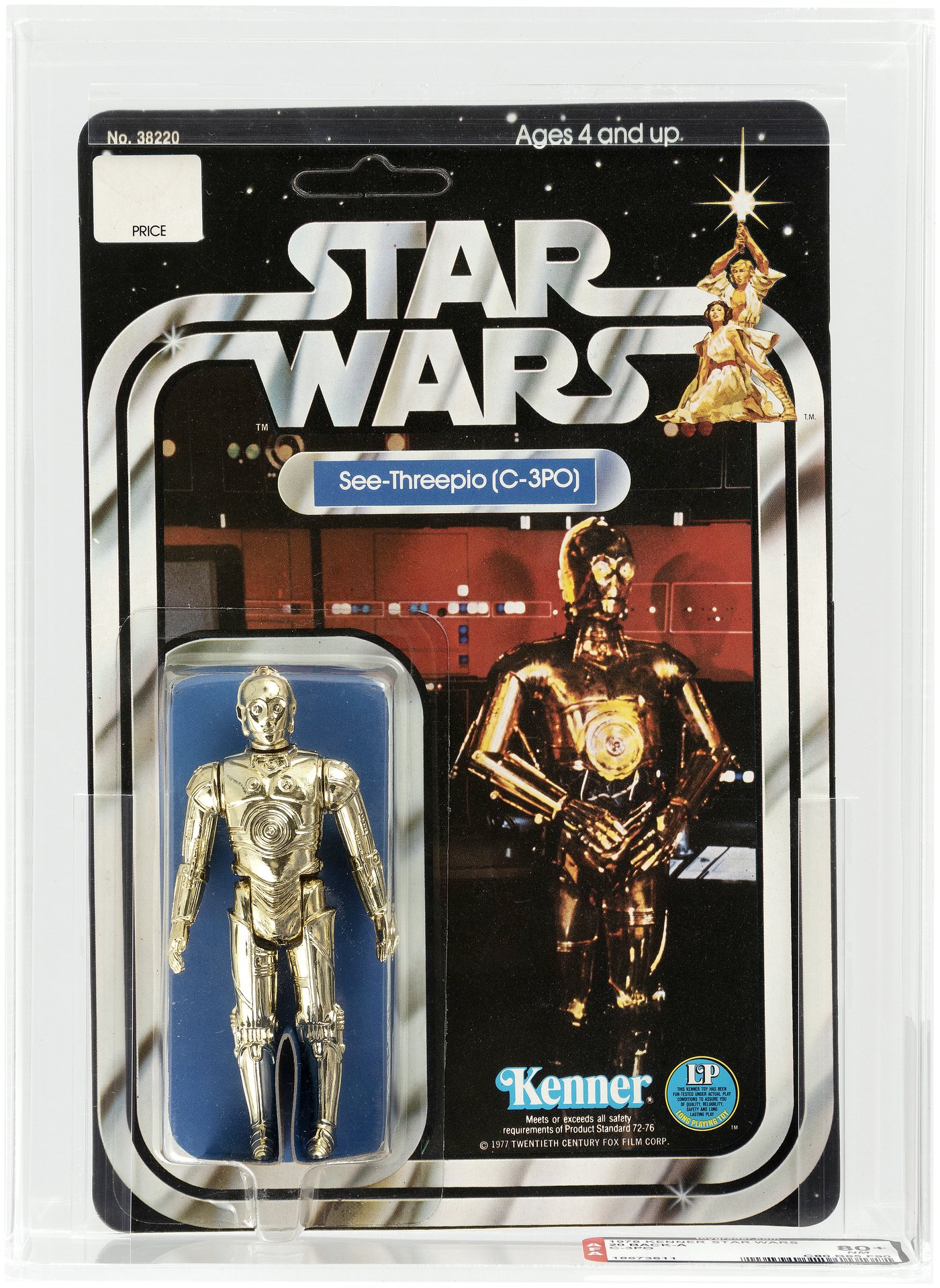 Hake's - STAR WARS (1978) - SEE-THREEPIO (C-3PO) 20 BACK-A AFA 80+ NM.