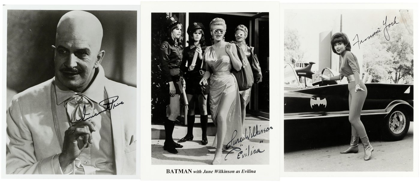 Hakes Batman 1966 Tv Show Autograph Collection