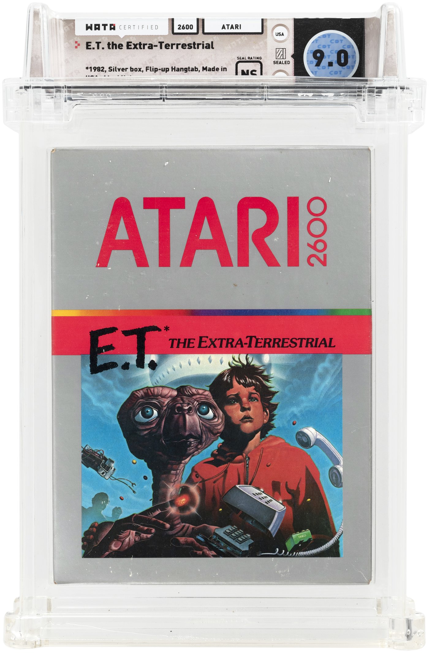 Hake's - ATARI 2600 (1982) E.T. THE EXTRA-TERRESTRIAL WATA 9.0 NS (GLUE ...