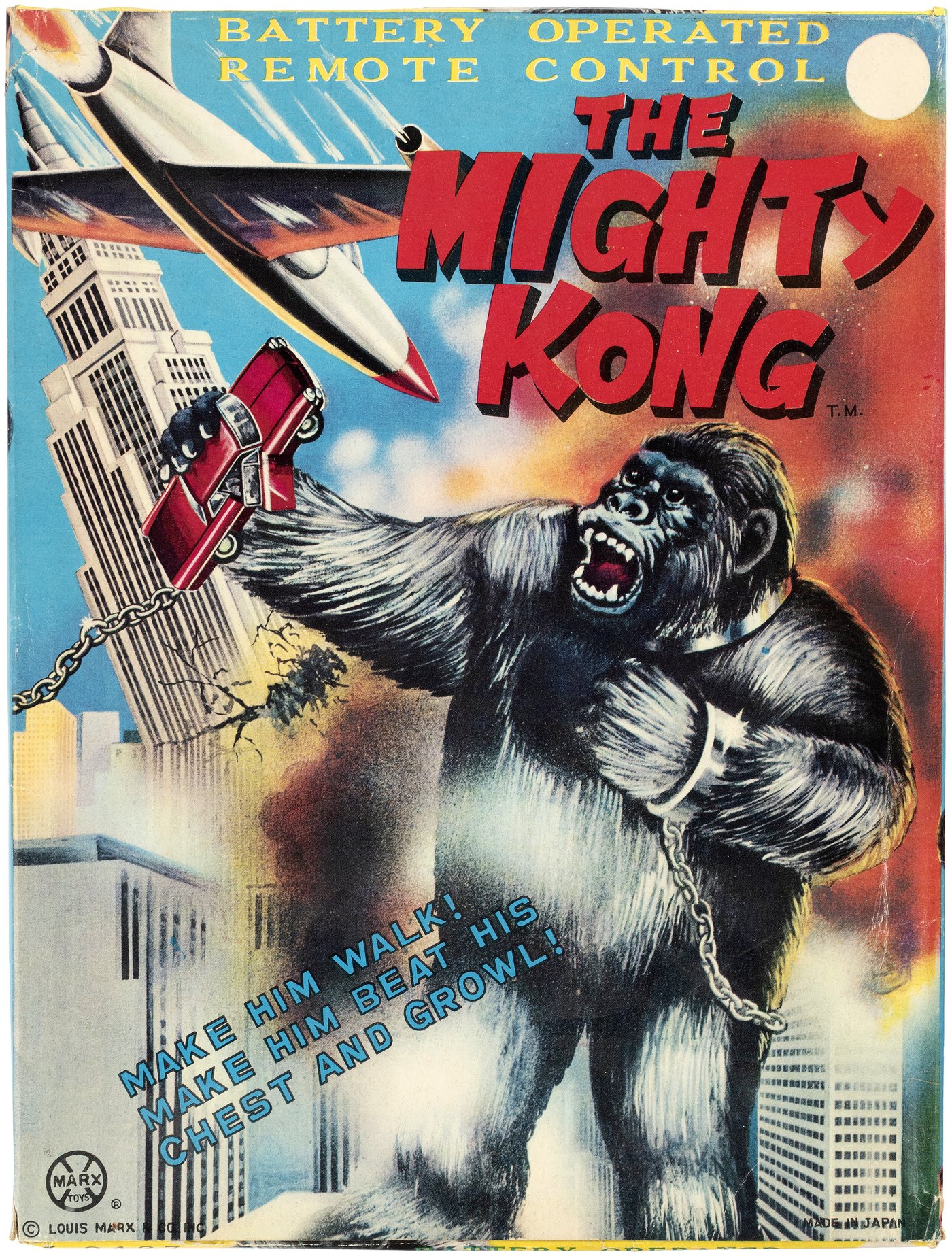 Hake's - MARX ARCHIVES FILE COPY THE MIGHTY KONG BOXED KING KONG BATTERY-OPERATED  REMOTE CONTROL TOY.