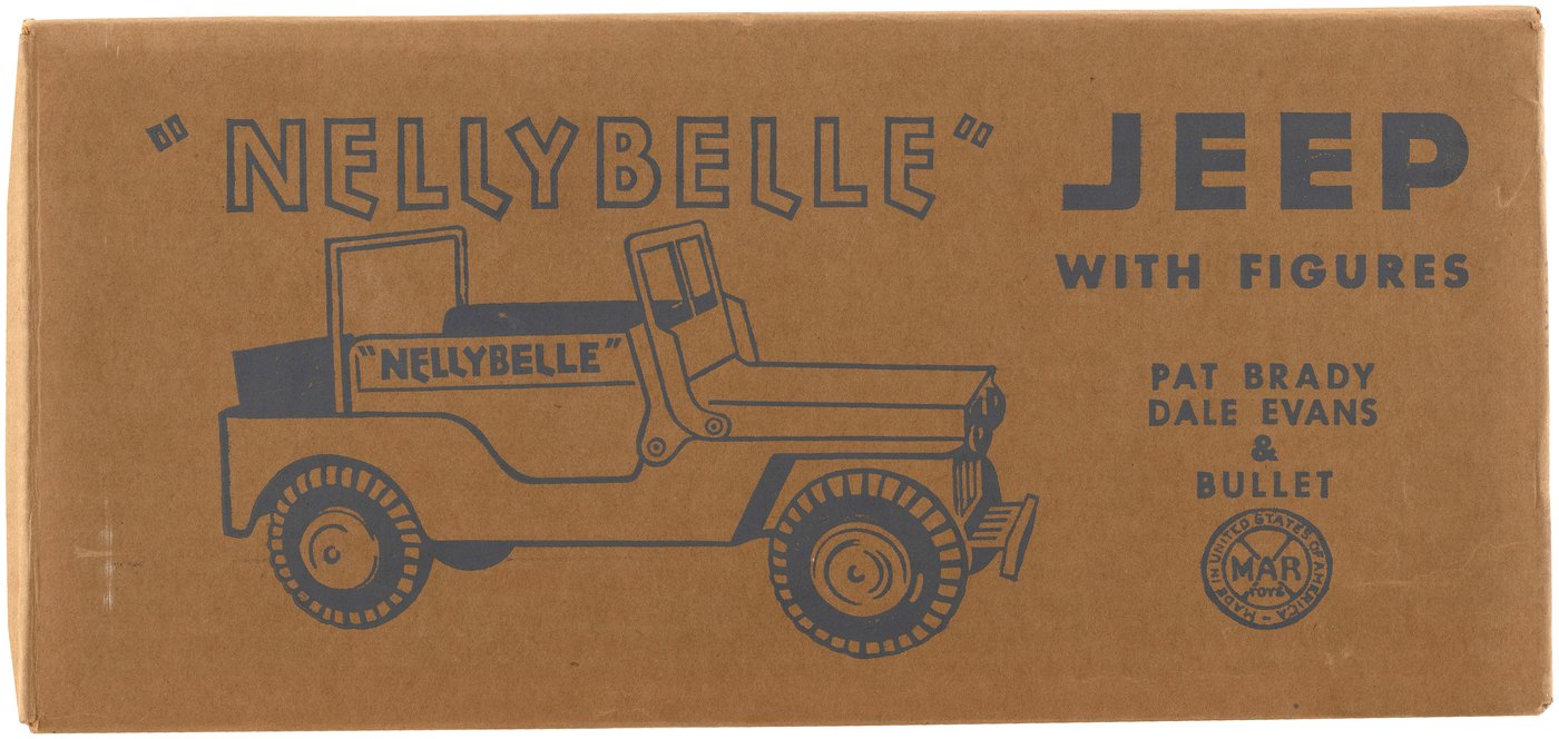 Hake's - MARX ARCHIVES NELLYBELLE JEEP WITH FIGURES IN OPEN BOX.