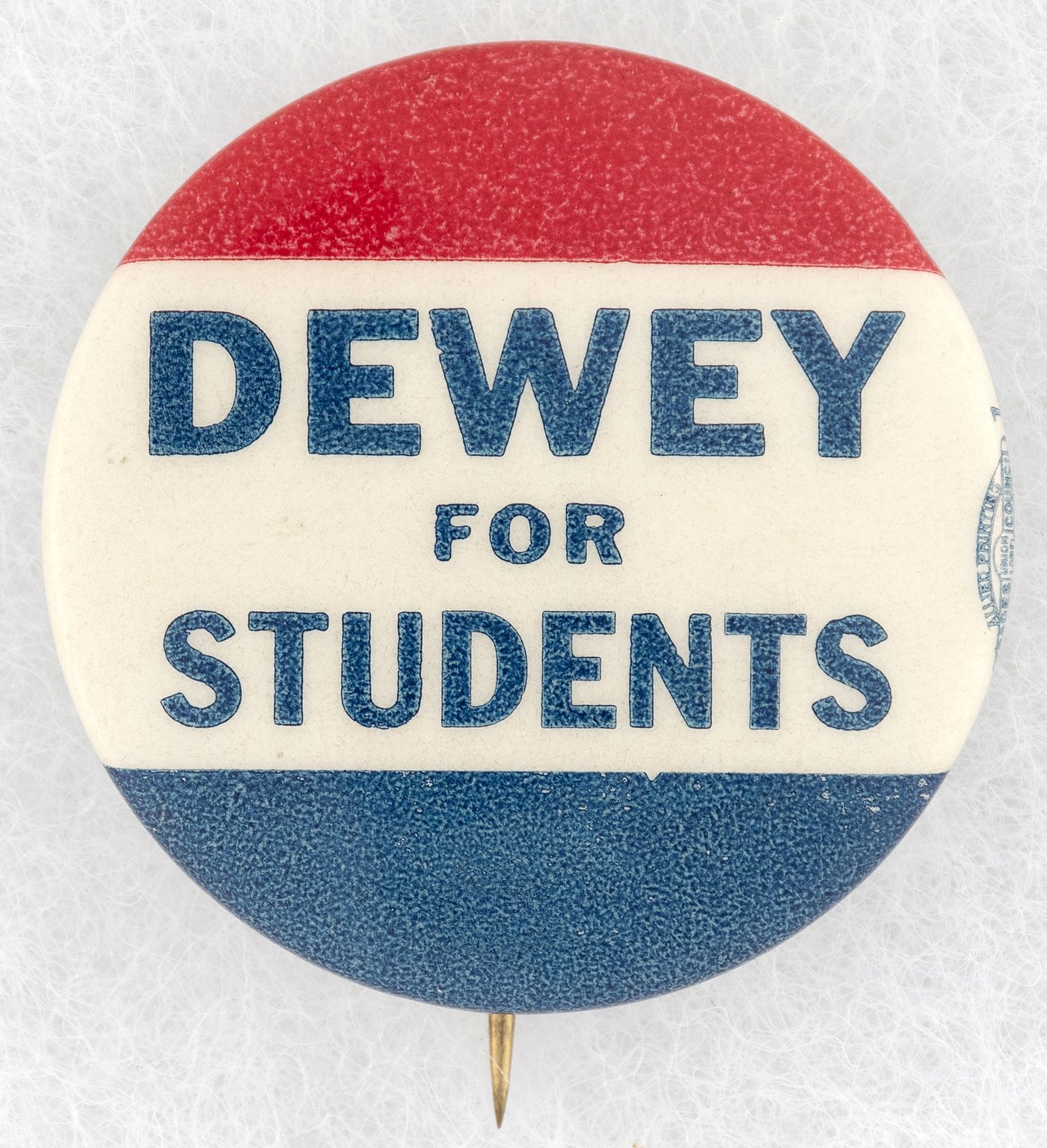 Hake's - DEWEY FOR STUDENTS BUTTON.