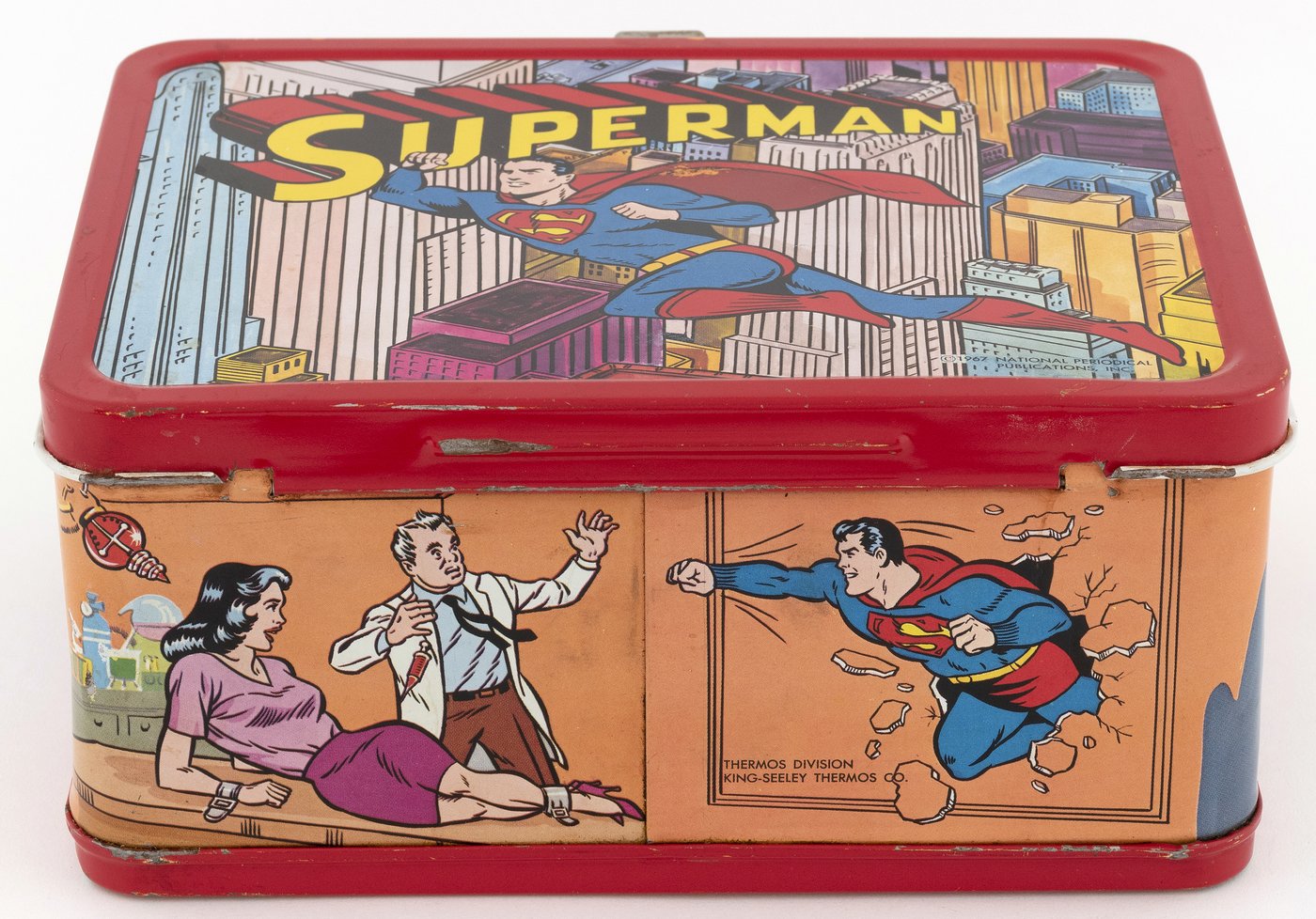 Hakes Superman Lunchbox And Thermos