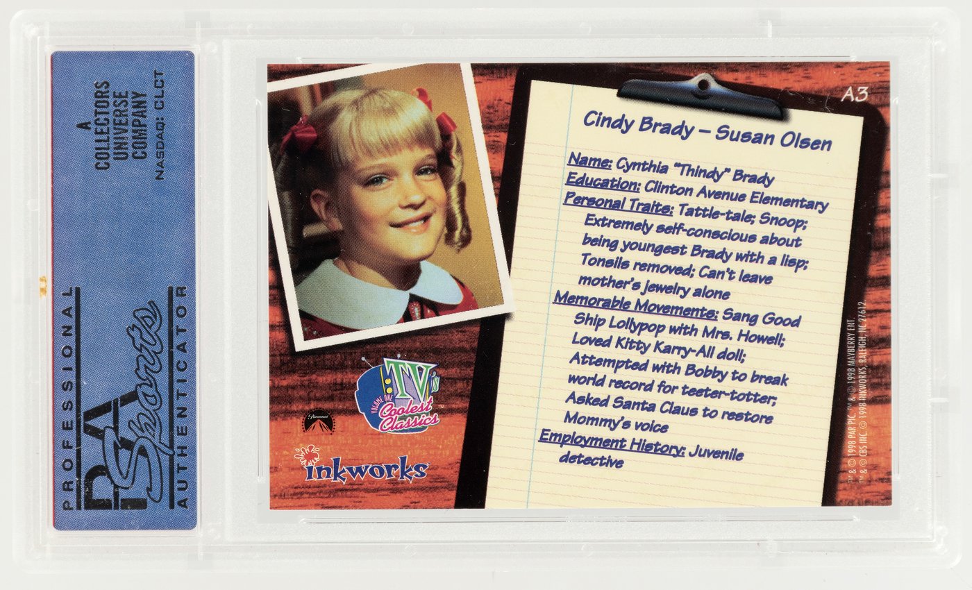 Hakes The Brady Bunch Susan Olsen Signed 1998 Inkworks Tvs Coolest Classics Autograph 2787