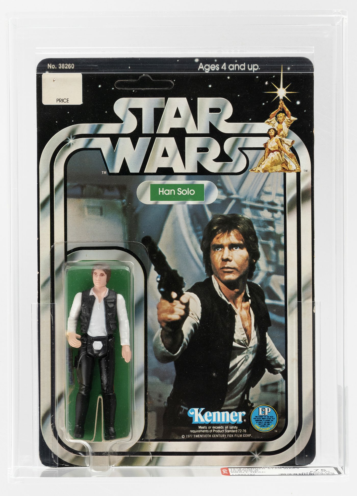 Hake's - Star Wars (1978) - Han Solo 12 Back-a Afa 75 Ex+ Nm.