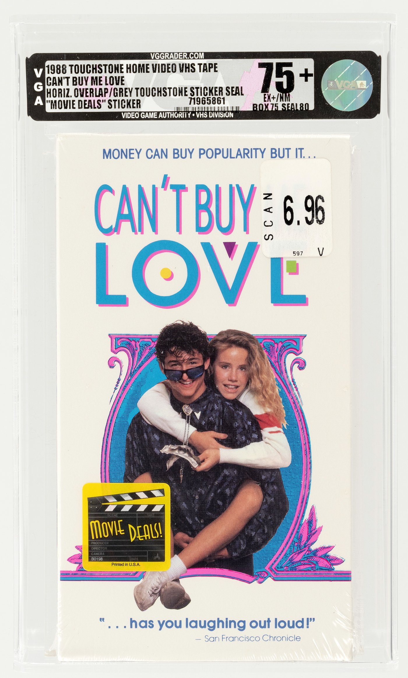 Hake S CAN T BUY ME LOVE TOUCHSTONE HOME VIDEO VHS TAPE VGA EX NM MOVIE DEALS STICKER