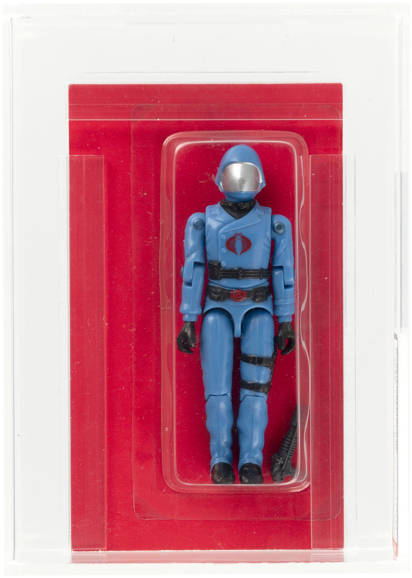 Hake's - G.I. JOE (1982) - COBRA COMMANDER SERIES 1 BLISTER BACK