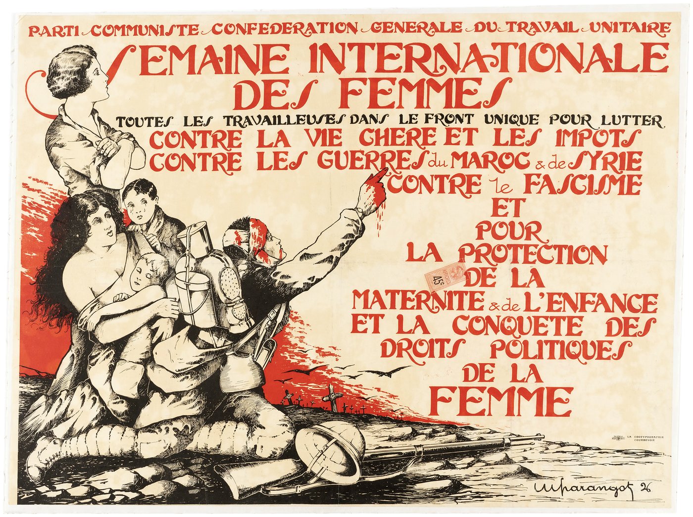 Hake's - 1926 C.G.T.U. FRENCH WOMENS RIGHTS COMMUNISM ANTI-COLONIALISM ...