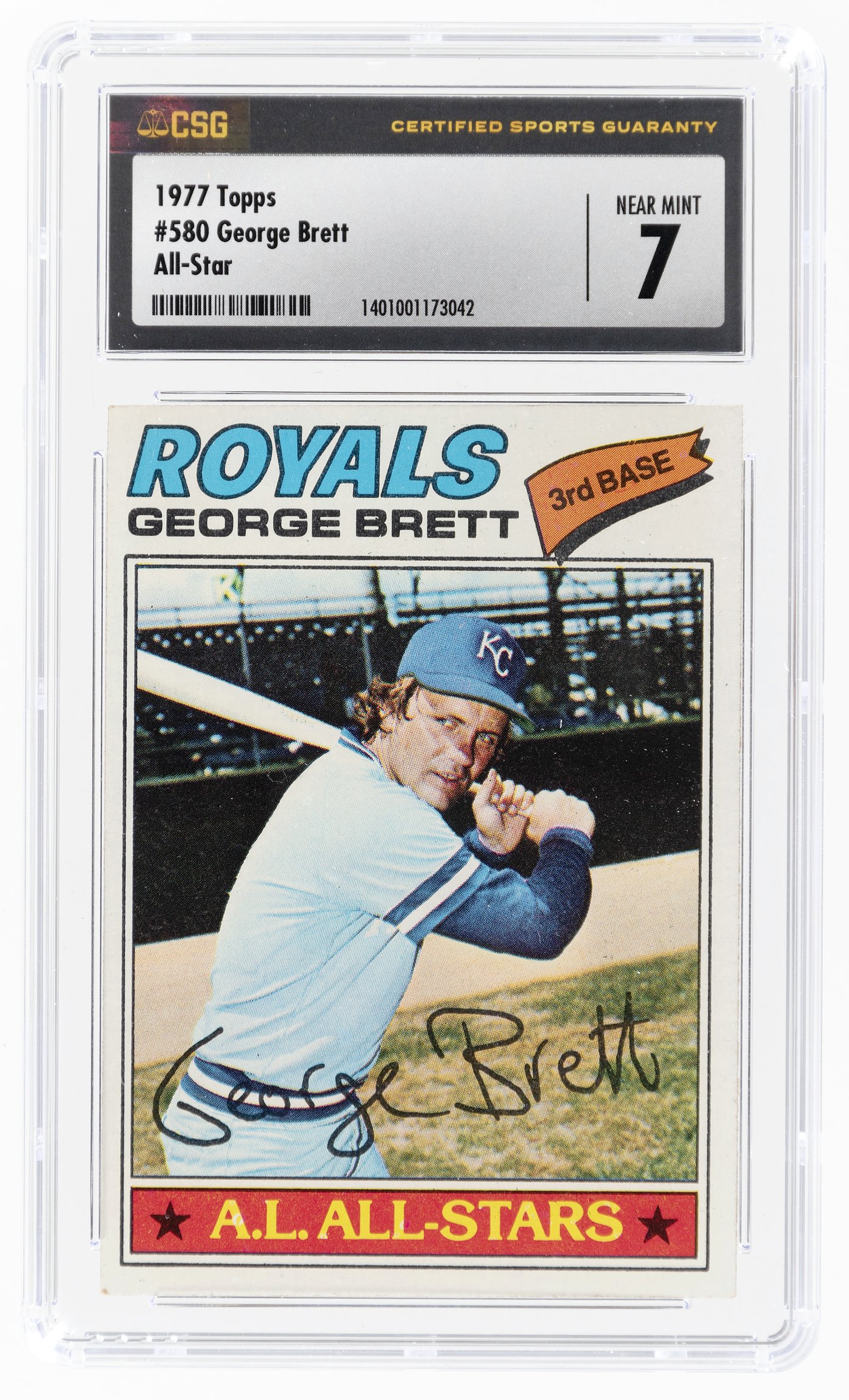 George Brett 1977 TOPPS #580 KANSAS CITY ROYALS!