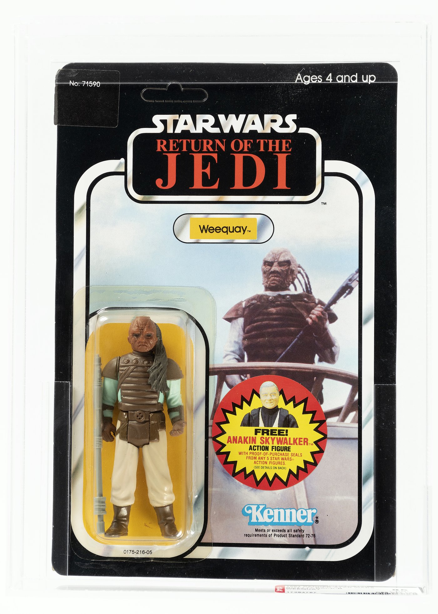 Hake's - STAR WARS: RETURN OF THE JEDI (1984) - WEEQUAY 77 BACK-B AFA ...