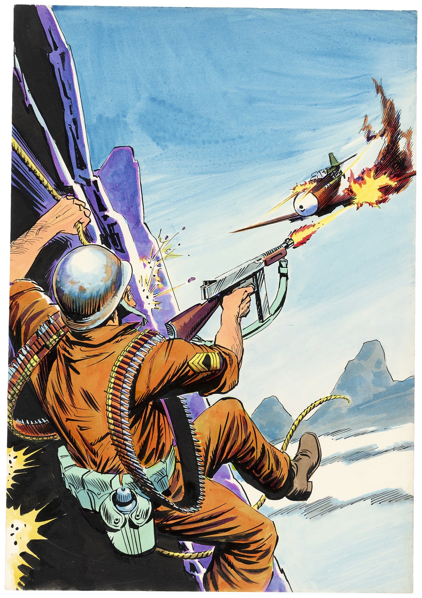 Hake's - SGT. ROCK #11 COVER ART BY RAFAEL LÓPEZ ESPÍ.