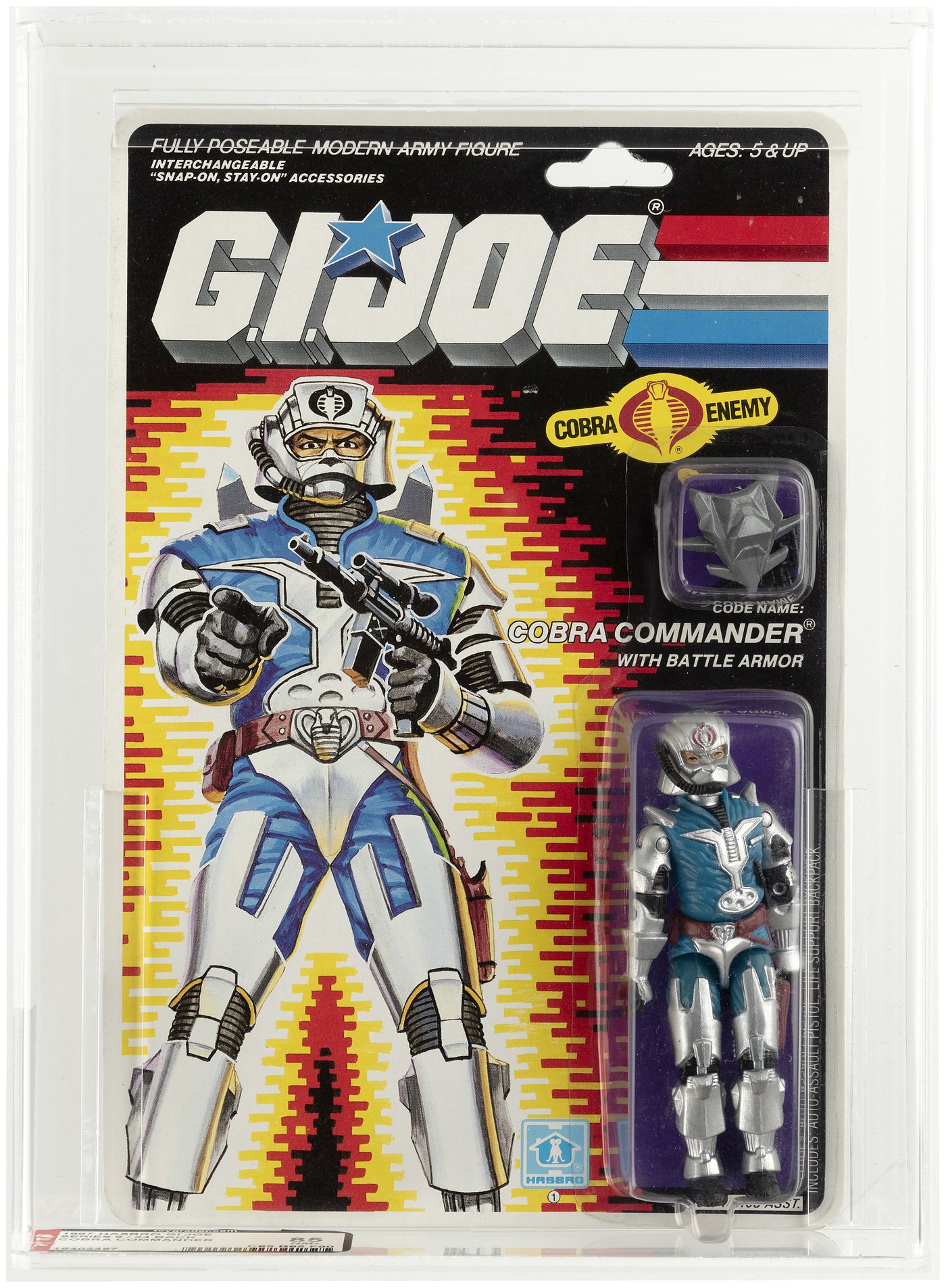 Hake's - G.I. JOE (1987) - COBRA COMMANDER (V3) SERIES 6/34 BACK AFA 85 ...