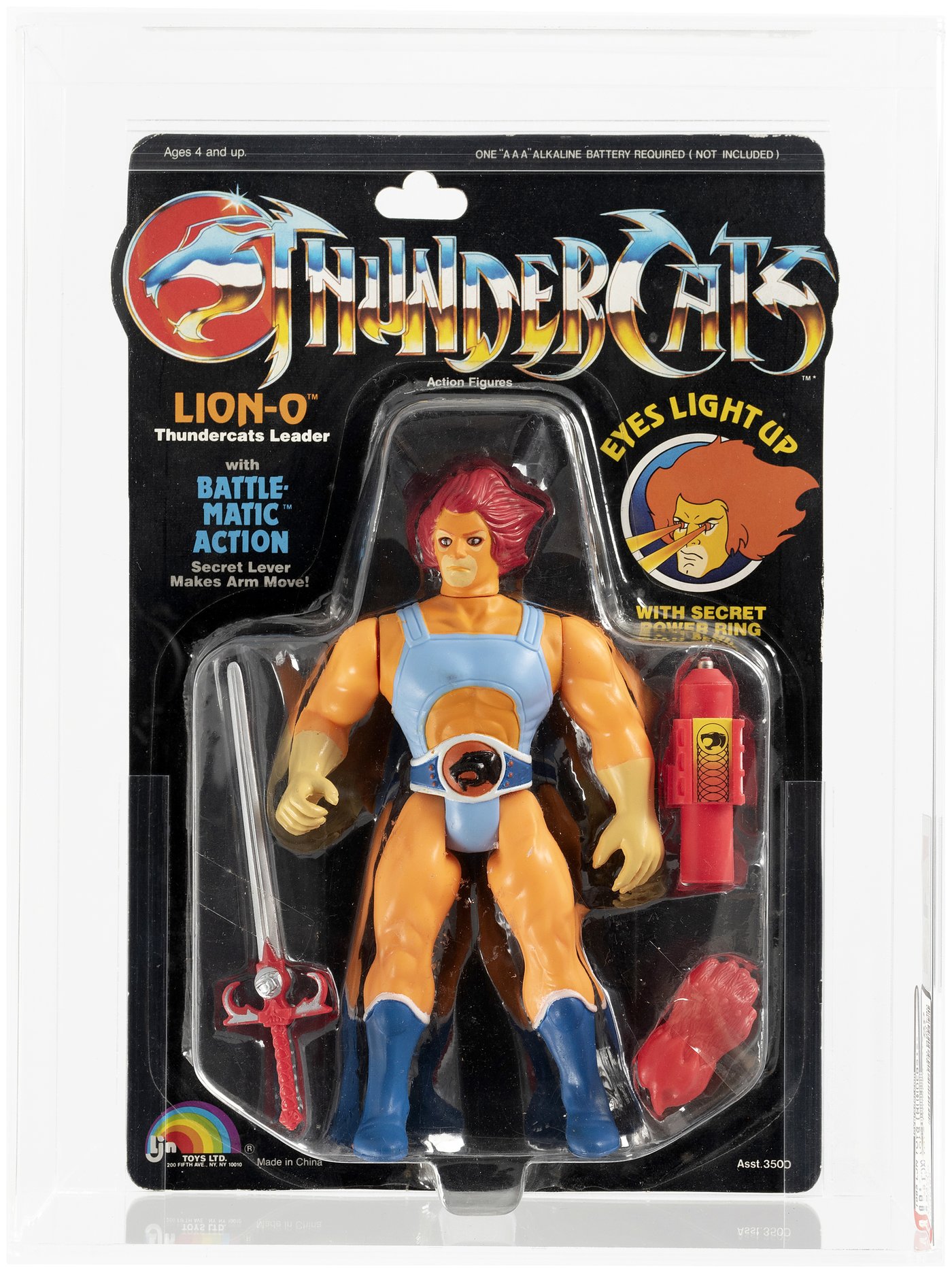 Hakes Thundercats 1986 Lion O Series 1 8 Back Afa 80 Nm Red Hair