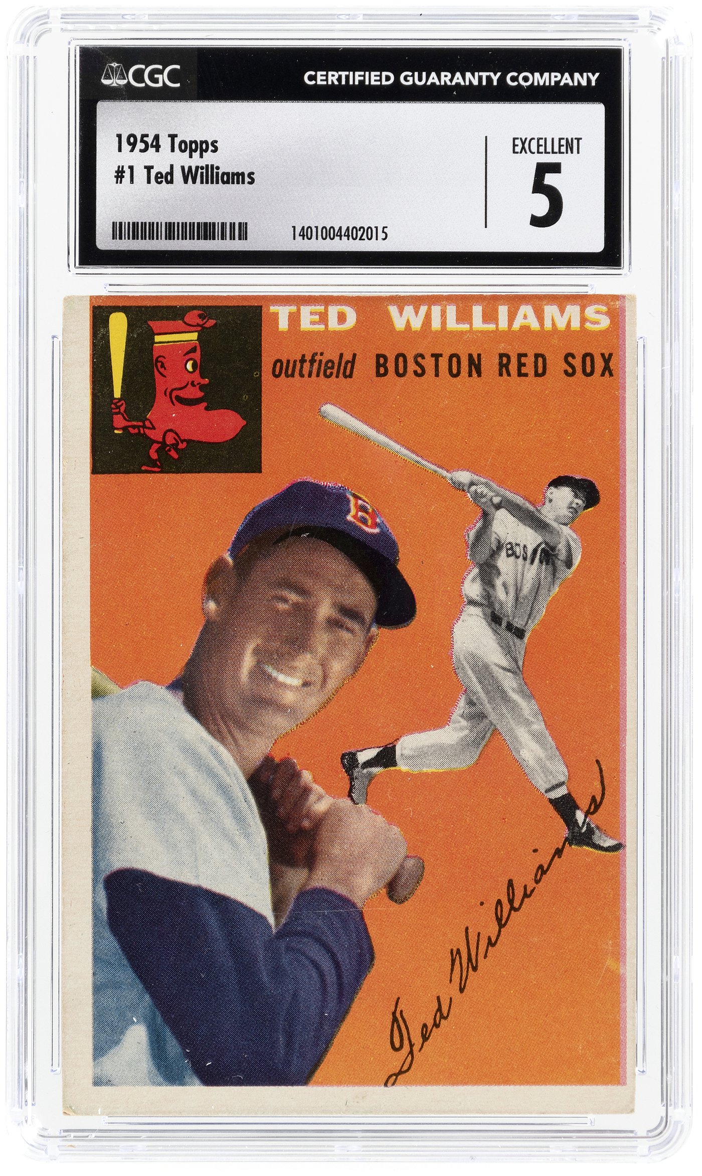 1954 Topps #1 Ted Williams Value - Baseball