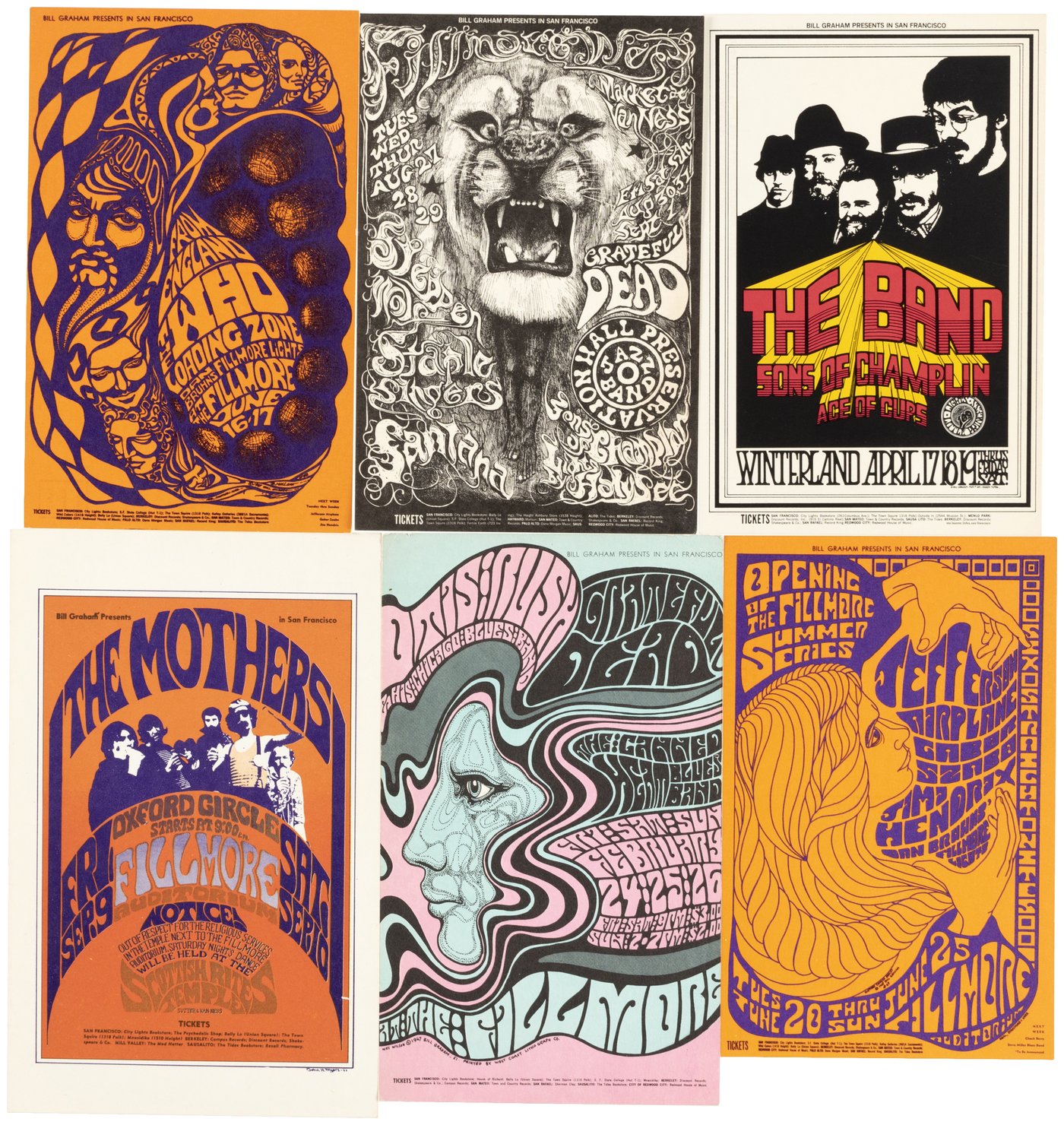 Hake's - BILL GRAHAM PRESENTS COLLECTION OF 207 FILLMORE PSYCHEDELIC ...