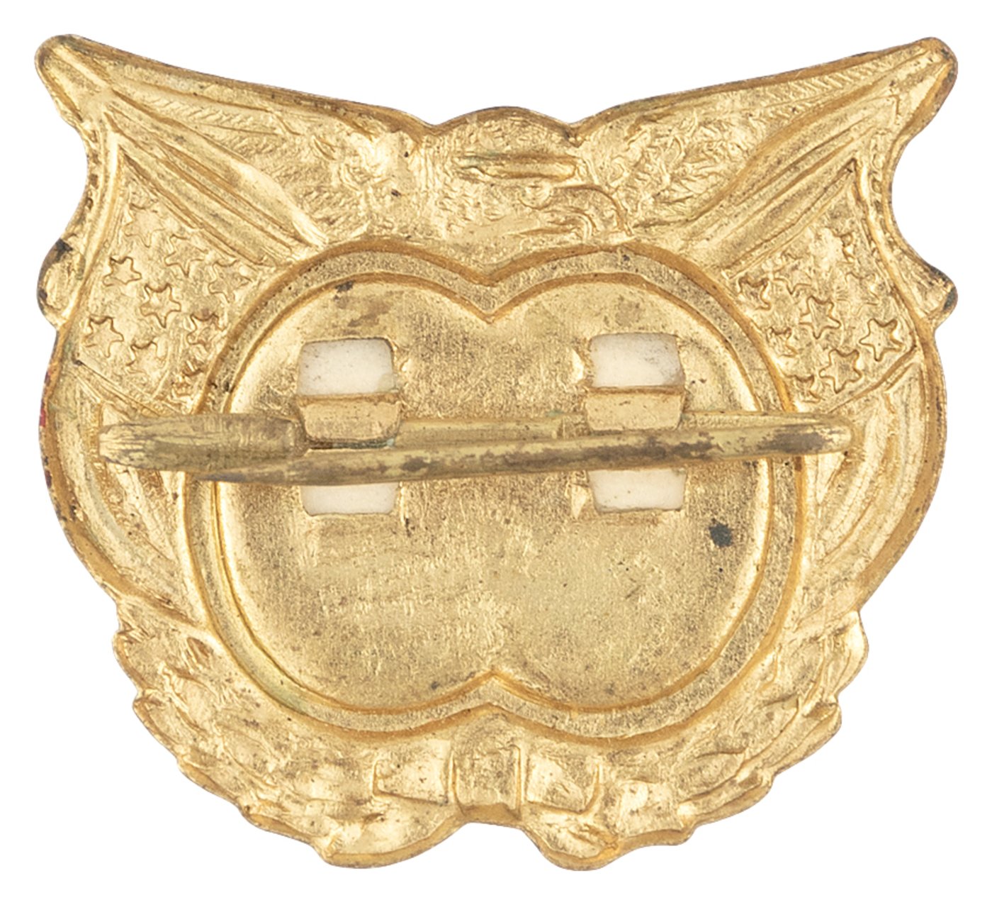 Hake's - MCKINLEY AND ROOSEVELT 1900 BRASS SHELL JUGATE PIN.