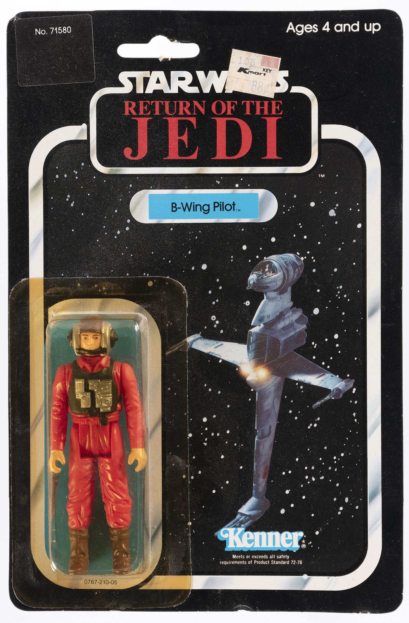 Hake's - STAR WARS: RETURN OF THE JEDI (1983) - B-WING PILOT 77 BACK-A ...