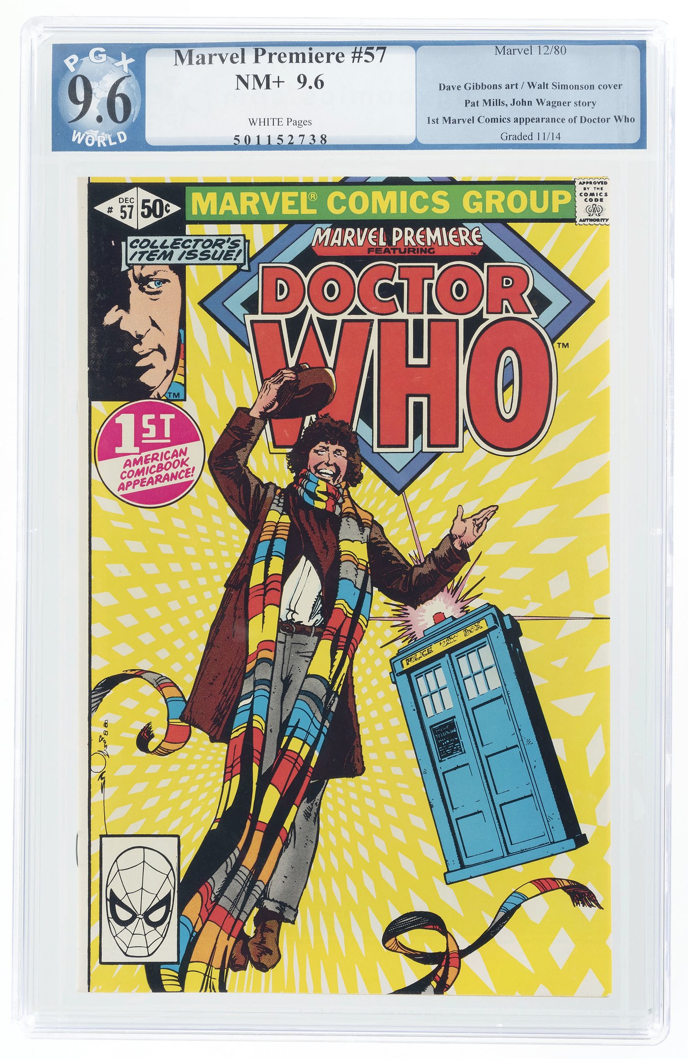 Hake's - MARVEL PREMIERE #57 DECEMBER 1980 PGX 9.6 NM+ (FIRST DOCTOR ...