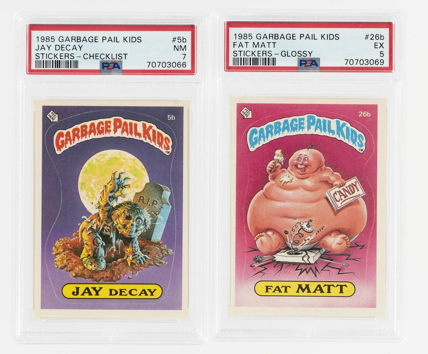 Hake's - 1985 Topps Garbage Pail Kids Series 1 #5b Jay Decay 7 Nm And 