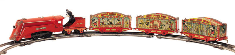 mickey mouse lionel train