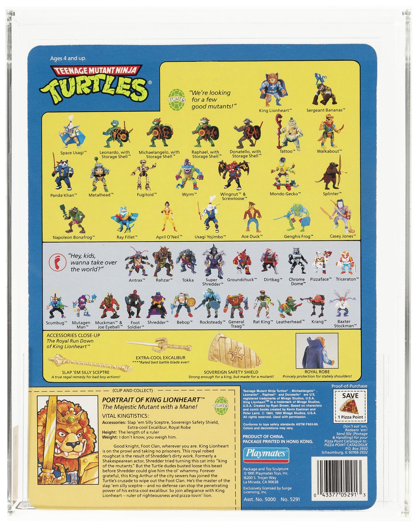 Hake's - TEENAGE MUTANT NINJA TURTLES (1992) - KING LIONHEART SERIES 5/ ...