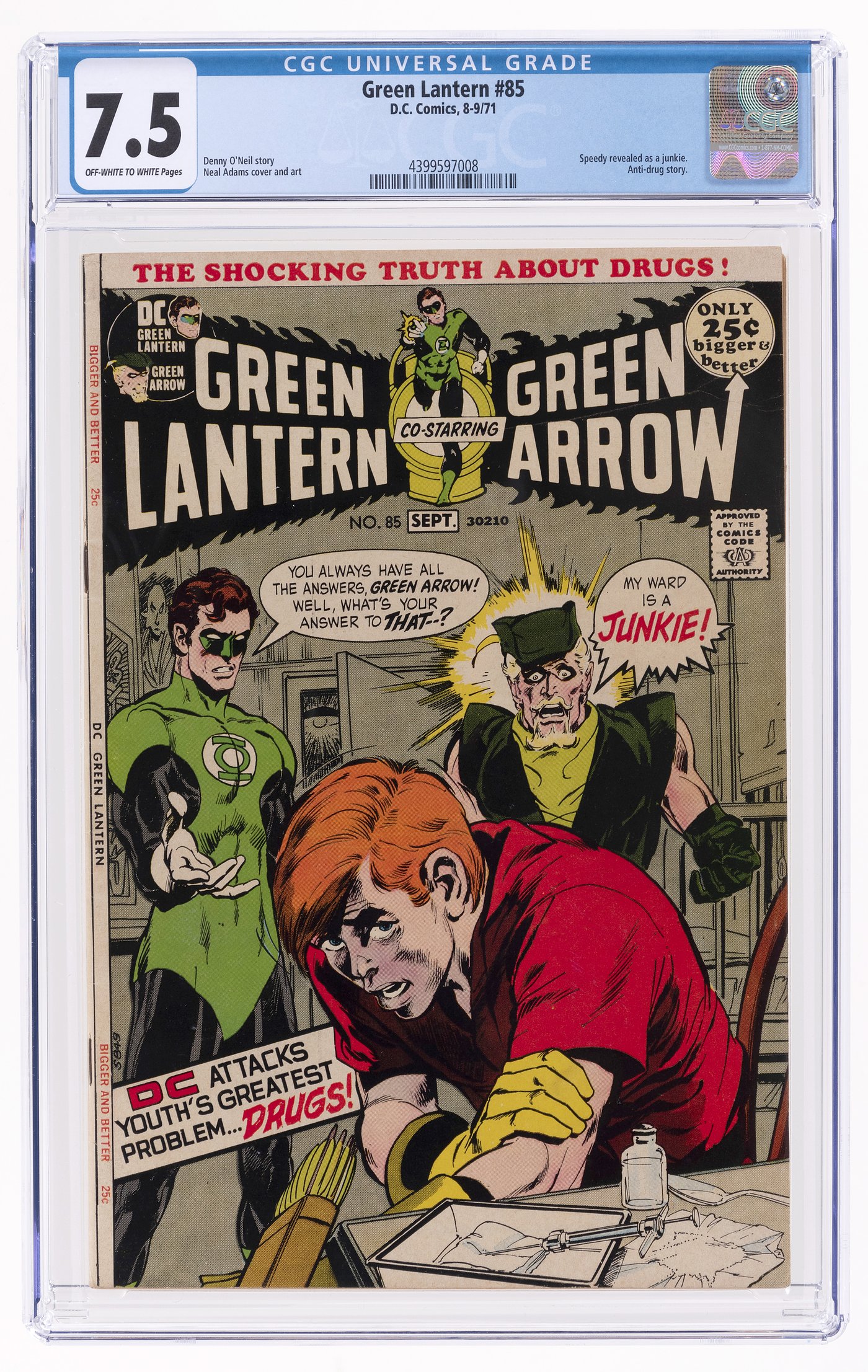 Hake's - GREEN LANTERN VOL. 2 #85 AUGUST-SEPTEMBER 1971 CGC 7.5 VF-.