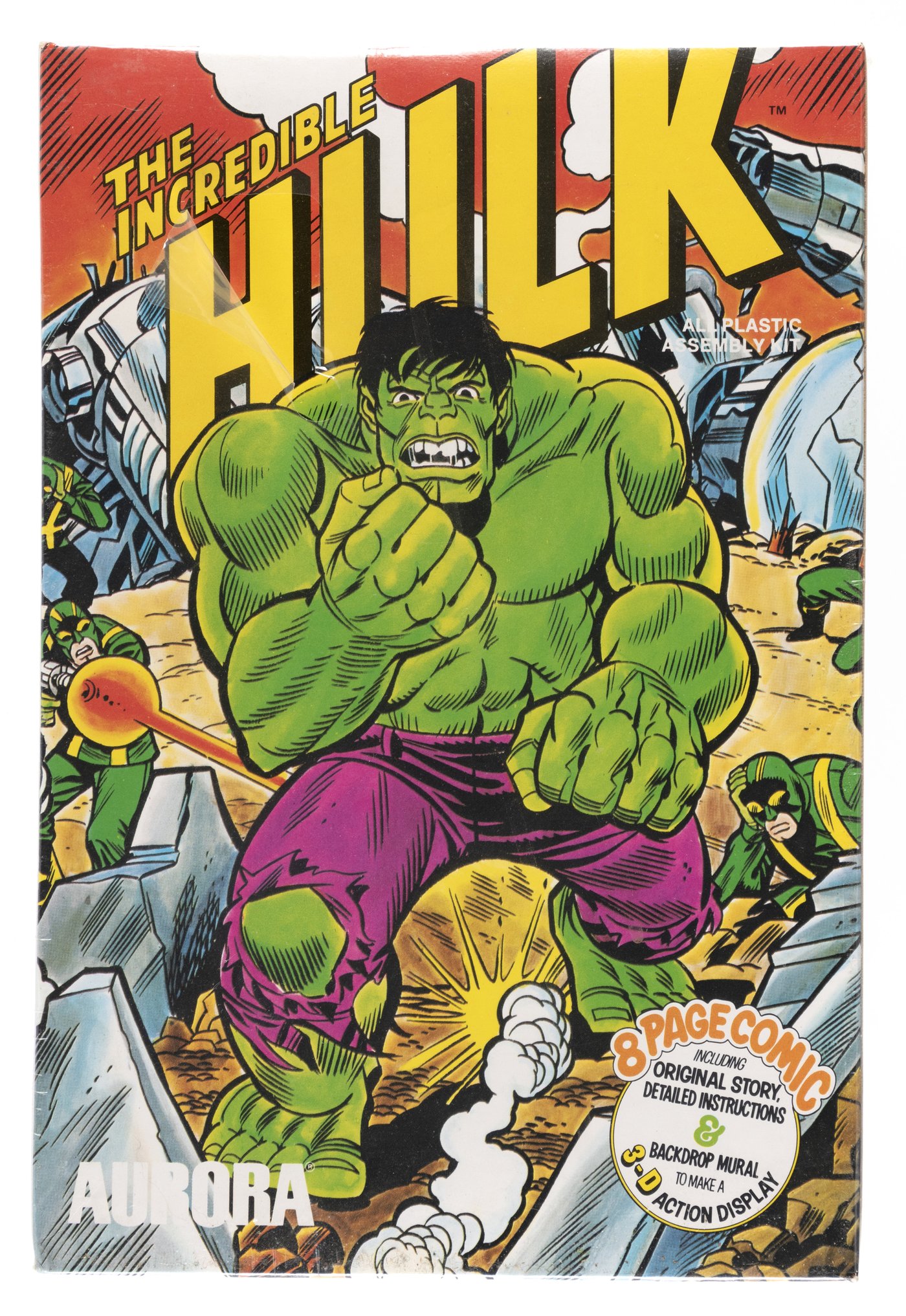 Hake's - AURORA COMIC SCENES - THE INCREDIBLE HULK FACTORY-SEALED BOXED ...