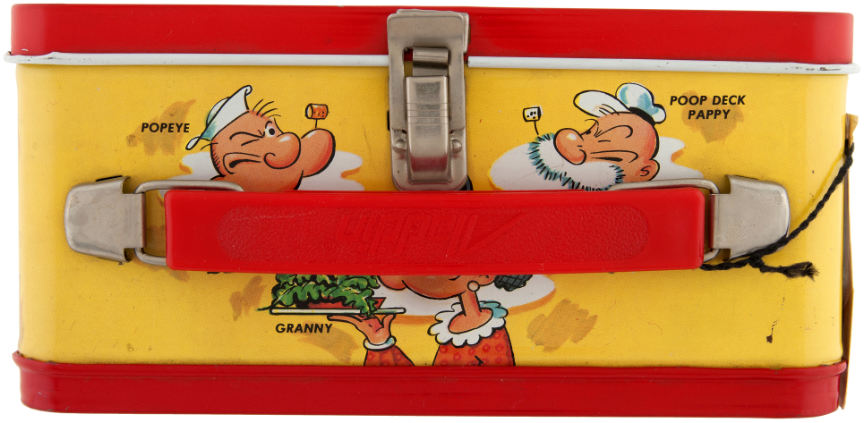 Sold at Auction: Vintage 1964 POPEYE Metal Lunch Box Thermos King