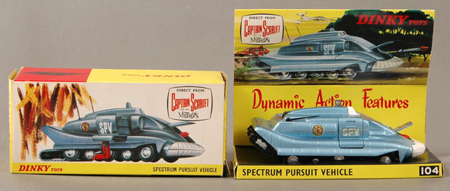 captain scarlet dinky cars