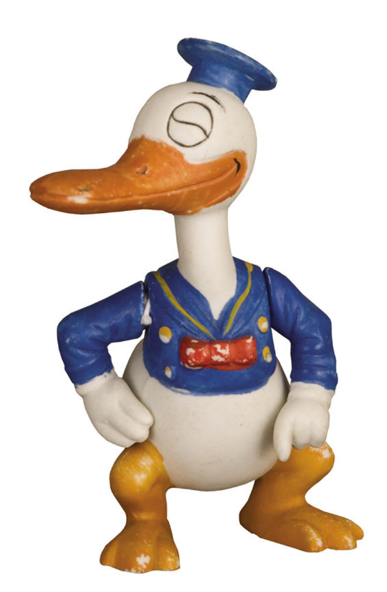 Hake's - DONALD DUCK LARGEST SIZE 1930s BISQUE.