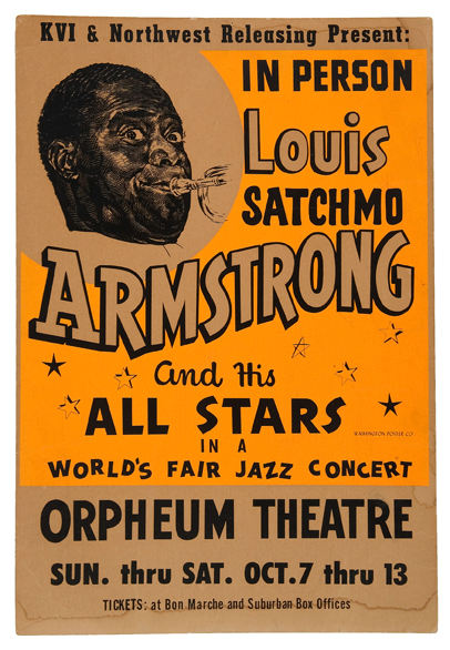 Unknown - Original Vintage Movie Poster Satchmo The Great Louis Armstrong  Jazz Documentary For Sale at 1stDibs