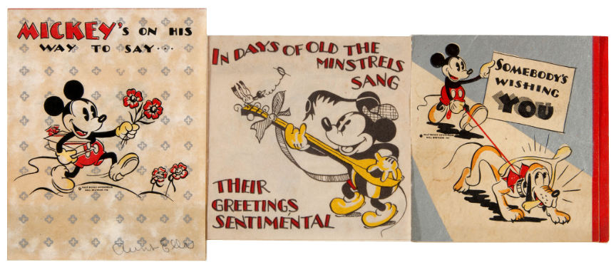 Hake's - MICKEY MOUSE & FRIENDS 1930s BIRTHDAY CARD LOT.